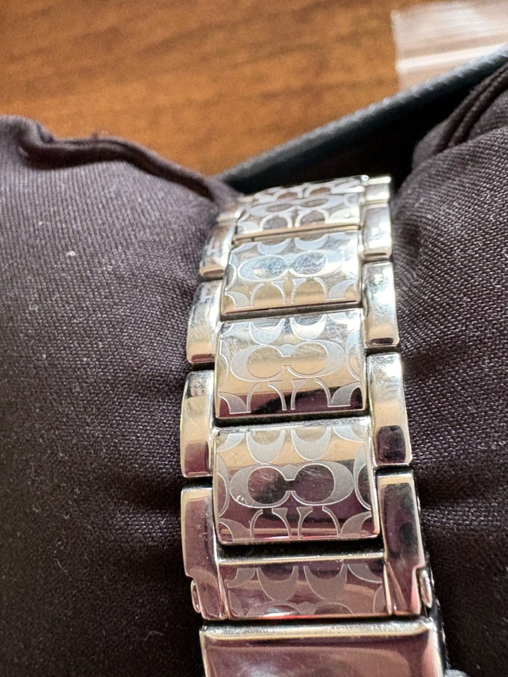 Coach Silver and White Women's Round Dial Bracelet Watch - Picture 2 of 5
